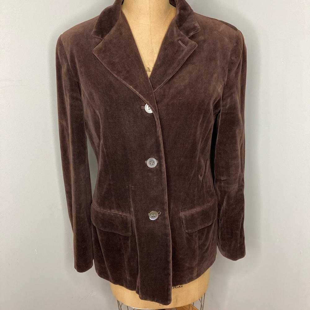 Women’s Chocolate Brown Talbots Suit Jacket Blazer Sz 6
